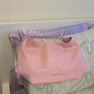 Juicy Couture Pink Cosmetic Bag with Beaded Handle